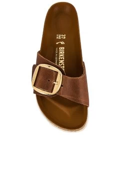 Birkenstock Madrid Big Buckle Sandal Cognac -Sandal Style Shop BIRR WZ25 V4
