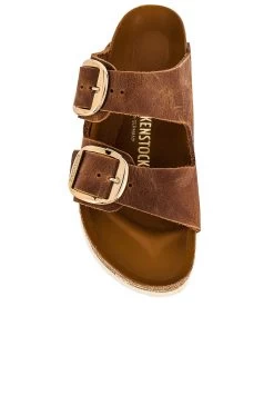 Birkenstock Arizona Big Buckle Sandal Cognac -Sandal Style Shop BIRR WZ26 V4